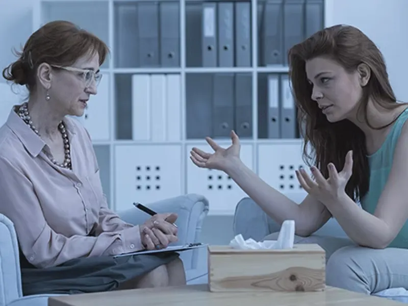 psiquiatra y paciente